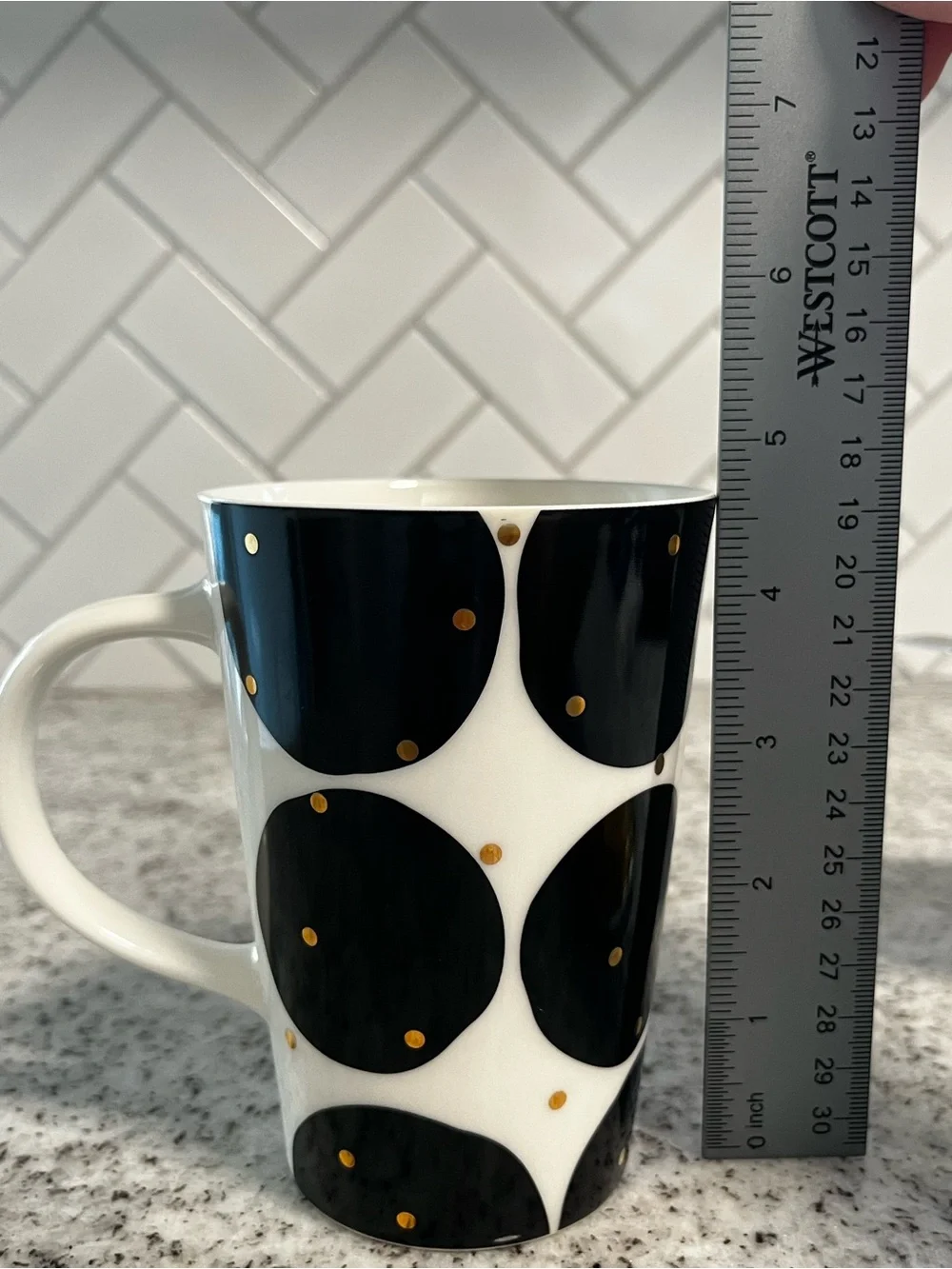 Teavana 2014 Polka Dot Porcelain Tea Mug w/ Stainless Infuser & Lid Complete Set